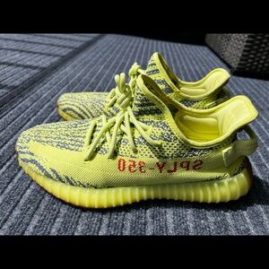 Yeezy Boost 350 V2 Yellow and Gray Sneakers